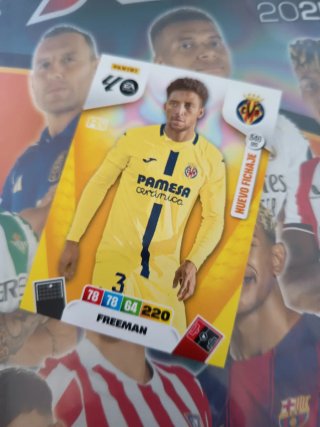 Carta Panini Fútbol Freeman Nº 3