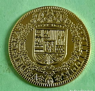 Moneda Oro 4 Escudos Felipe V 1725
