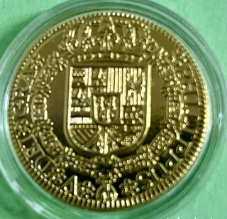 Moneda Oro 4 Escudos Felipe V 1725