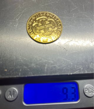 Moneda Oro 4 Escudos Felipe V 1725