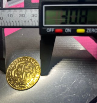 Moneda Oro 4 Escudos Felipe V 1725