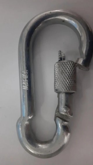 Mosquetón de seguridad con cierre