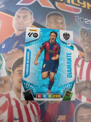 Carta Fútbol Panini Carlos Álvarez Diamante