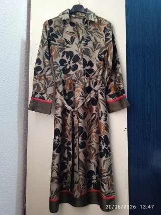Vestido Zara Básico Estampado Floral
