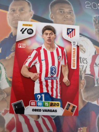 Carta Futbolista Obed Vargas Panini XL