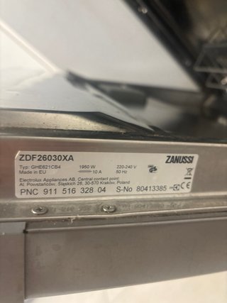 Lavavajillas Zanussi Inox