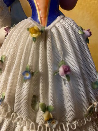 Ballerina antica Sitzendorf, porcellana Turingia