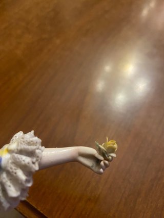 Ballerina antica Sitzendorf, porcellana Turingia