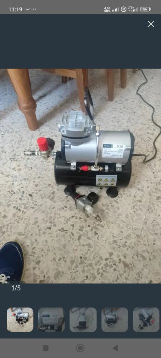 Aerógrafo FD186 Compresor y Accesorios
