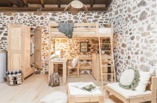 Cama alta Mezanina de madera