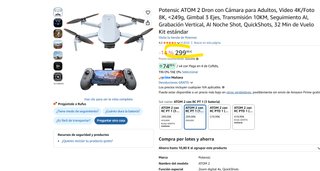 Potensic ATOM 2 Drone 4K HDR 249g