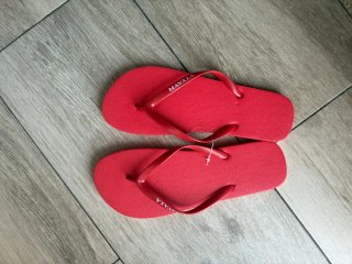 Chanclas rojas
