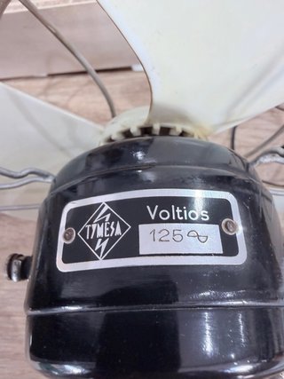 Ventilador MESA Vintage Negro y Plateado