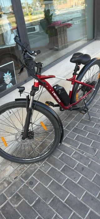 Bicicleta eléctrica E-Motorad roja