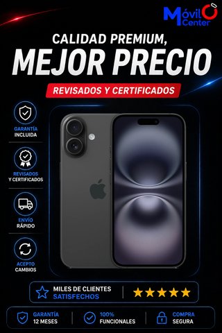 IPHONE 16 128GB COMO NUEVO=MOVILCENTER=