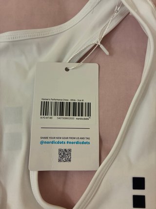 2 Vestidos Tenis Padel Nordicdots Blancos Nuevos