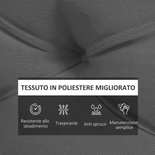 Set 2 Pezzi Cuscini da Giardino per Divani e Palle