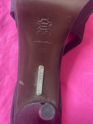 Sandalias Tacón Negro Gonnella Talla 40