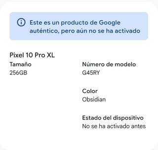 Google Pixel 10 PRO XL 256GB PRECINTADO