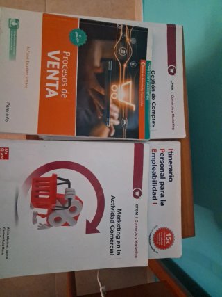 Libros grado medio de comercio 1 año Gerardo molin
