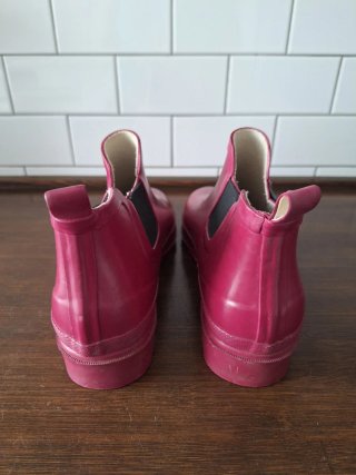Botas de agua fucsia-burdeos