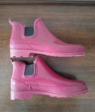 Botas de agua fucsia-burdeos