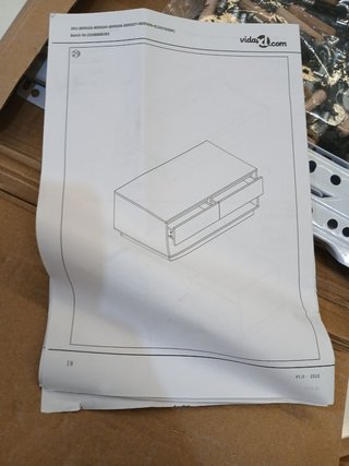 Mesa de centro vidaXL madera contrachapada