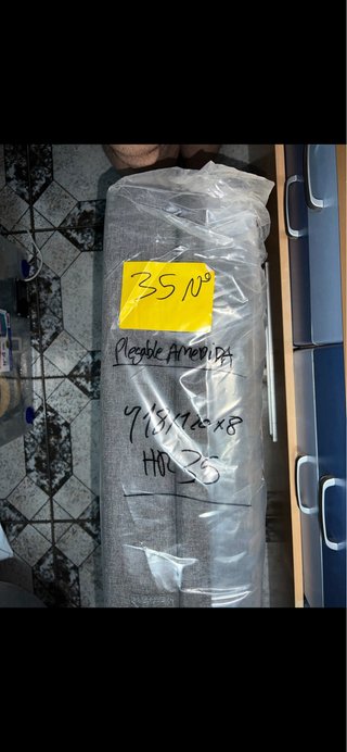 Colchón Plegable a Medida 72x120x8 HR35 – Nuevo