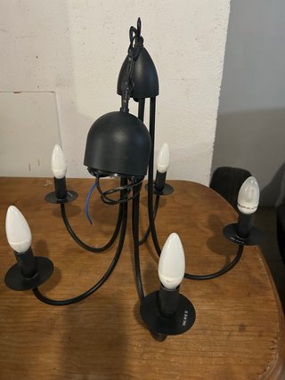 Lámpara de forja IKEA negra