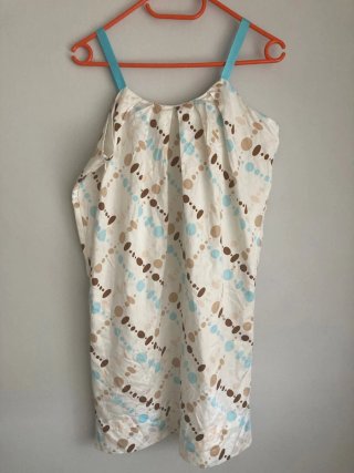 Vestido tirantes estampado lunares vintage