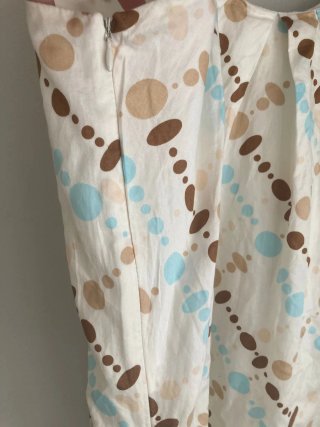 Vestido tirantes estampado lunares vintage