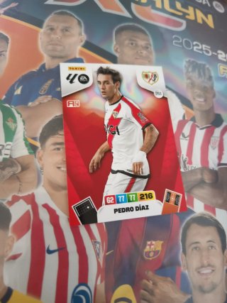 Carta Fútbol Panini Pedro Díaz
