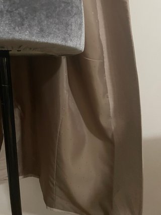 Gabardina de lino beige