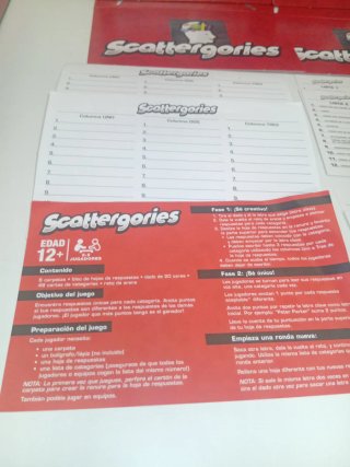 Scattergories Juego de Mesa Hasbro Gaming