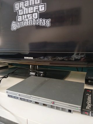 Consola PlayStation 2 PS2 Slim Silver Leer!!