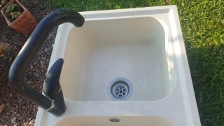 Lavabo cucina pietra beige 2 vasche