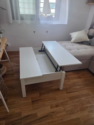 Mesa elevable Ikea blanca