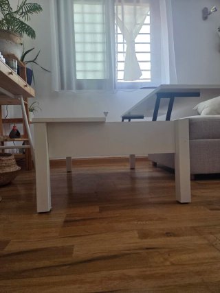 Mesa elevable Ikea blanca
