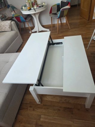 Mesa elevable Ikea blanca