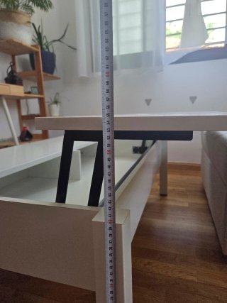 Mesa elevable Ikea blanca