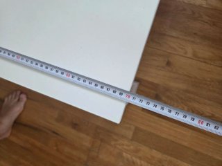 Mesa elevable Ikea blanca