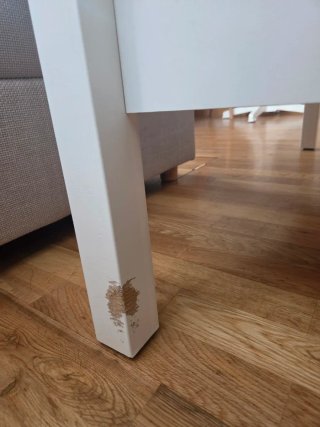 Mesa elevable Ikea blanca