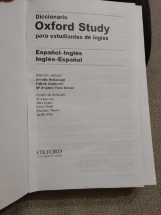Diccionario Oxford study para estudiantes de in...