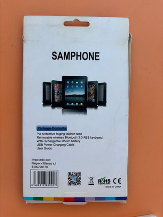 Teclado Samphone Blanco Portátil