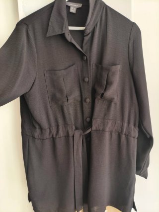 Vestido H&M negro tipo camiseta
