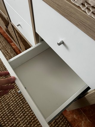 Cajonera Ikea Madera y Blanca