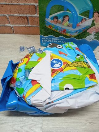 Piscina Hinchable Infantil con Parasol
