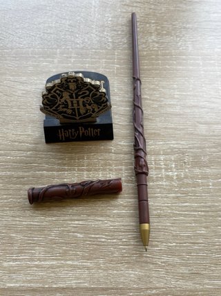 Varita Hermione Harry Potter con Escudo