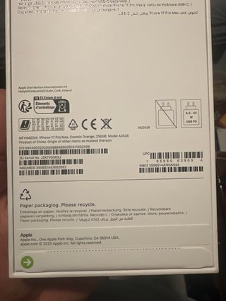 iPhone 17 Pro Max Naranja Sin Abrir