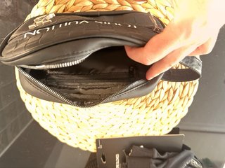 Neceser Louis Vuitton Negro y Plateado